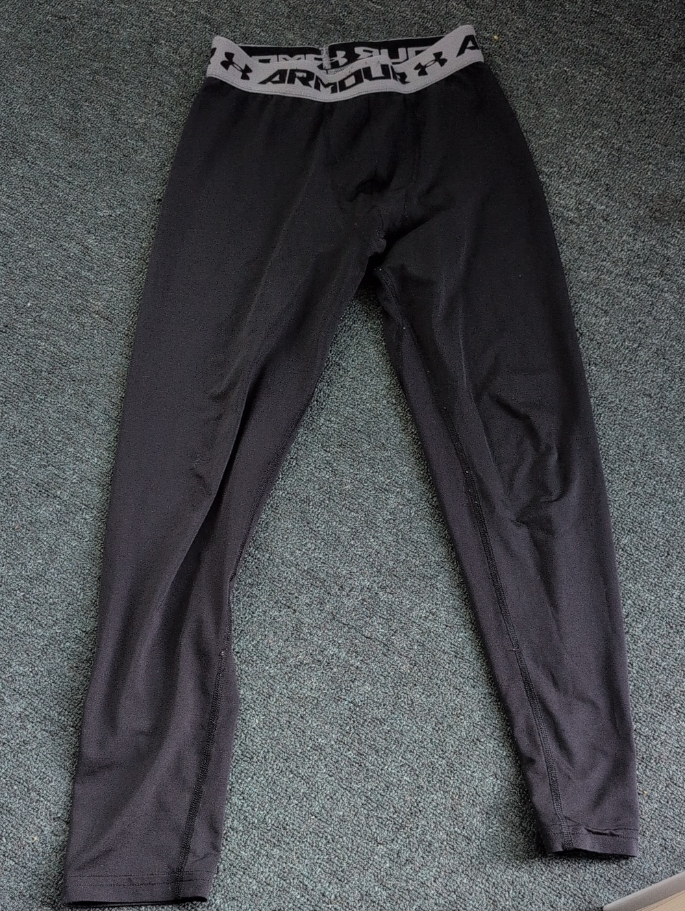 Under Armour Black Performance Compression Tights with Logo Waistband